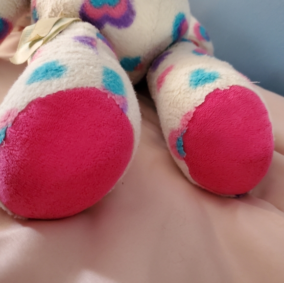 Build a Bear Workshop White Bear with Hearts - Picture 8 of 16